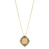 Sloane 14K Yellow Gold Oval-Cut Turquoise Pendant