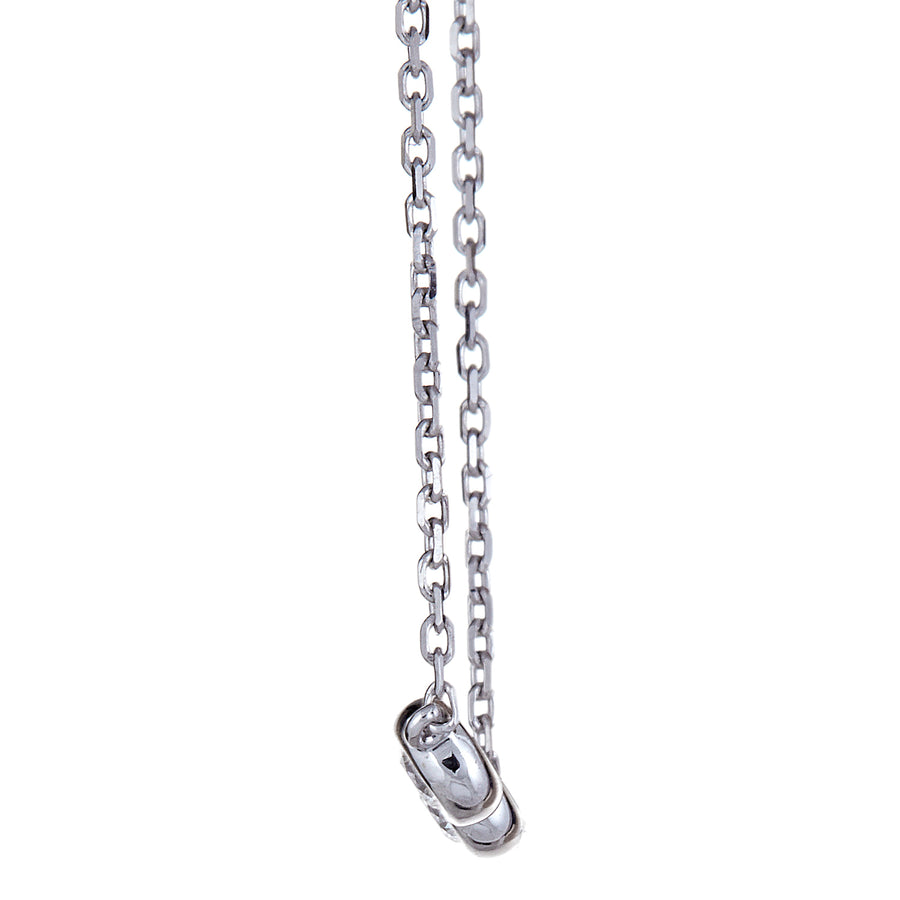 Parker 10K White Gold Round-Cut White Diamond Necklace