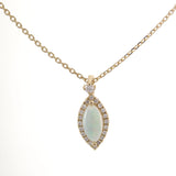 Joyce 10K Yellow Gold Round-Cut Natural African Opal Pendant