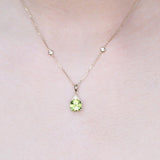 Halle 14K Yellow Gold Cushion-Cut Manchurian Peridot Pendant