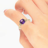 Ashlyn 10K Yellow Gold Cushion-Cut Brazilian Amethyst Ring