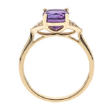 Ashlyn 10K Yellow Gold Cushion-Cut Brazilian Amethyst Ring