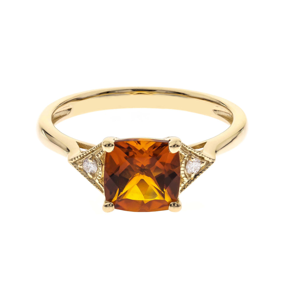 Juliette 10K Yellow Gold Cushion-Cut Brazilian Citrine Ring