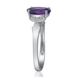 Amira 10K Yellow Gold Oval-Cut Amethyst Ring