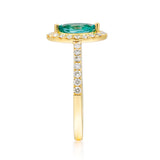Camila 14K Yellow Gold Marquise-Cut Emerald Ring