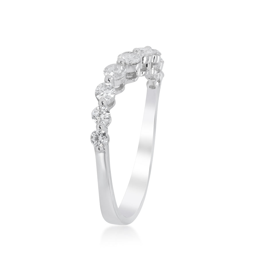 Magnolia 14K White Gold Round-Cut White Diamond Ring