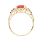 Aurelia 14K Yellow Gold Oval-Cut Mexican Fire Opal Ring