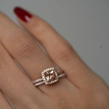 Amalia 14K Rose Gold Cushion-Cut Madagascar Morganite Ring