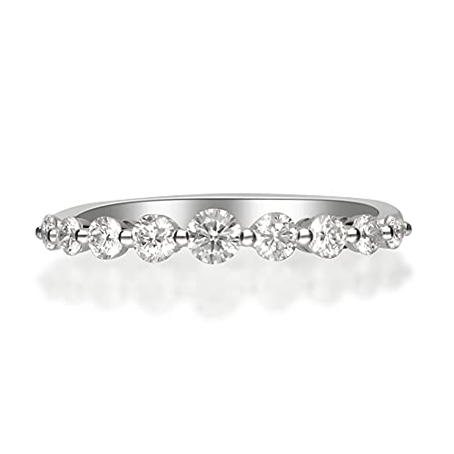 Raven 14K White Gold Round-Cut White Diamond Ring