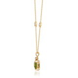 Lainey 10K Yellow Gold Square-Cut Manchurian Peridot Pendant