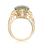 Felicity 10K Yellow Gold Marquise-Cut Green Brazilian Amethyst Ring
