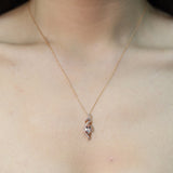 Martha 10K Rose Gold Pear-Cut Madagascar Morganite Pendant