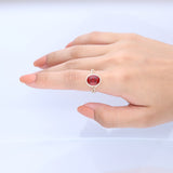 Abigail 14K Yellow Gold Oval-Cut Mexican Fire Opal Ring